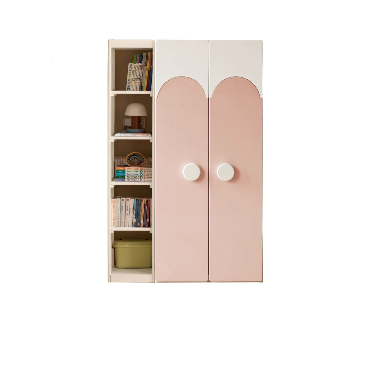 Pine Solid Wood Kids Wardrobe - Durable & Stylish Storage for Bedroom, Nursery, or Playroom - Perfect for Organizing Clothes, Toys & Accessories