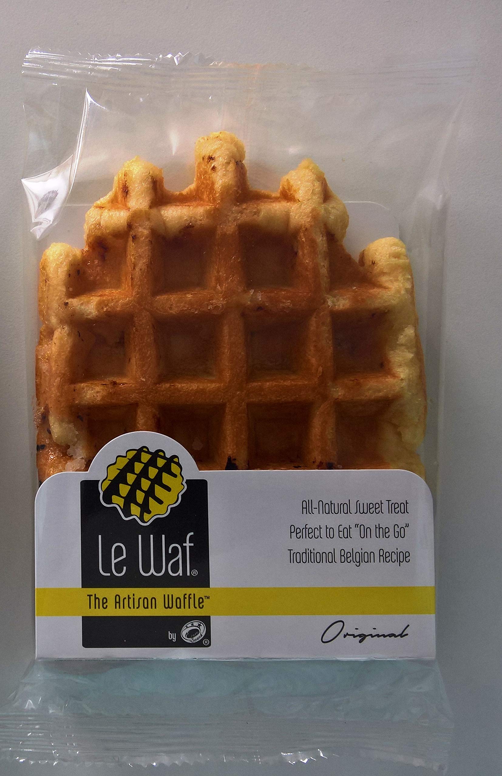 Authentic Belgian Liege Waffles with Pearl Sugar - Le Waf Artisan Waffles (8-Pack) | Perfect for Breakfast, Brunch & Coffee Pairing