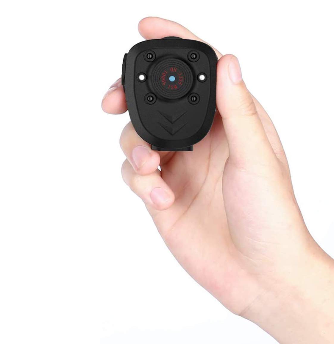 Mini Body Camera 1080P HD - Spy Hidden Wearable Camera with Night Vision & Loop Recording - Portable Nanny Cam, Sports Camera for Security, Law Enforcement, Undercover Work - Includes 16GB TF Card