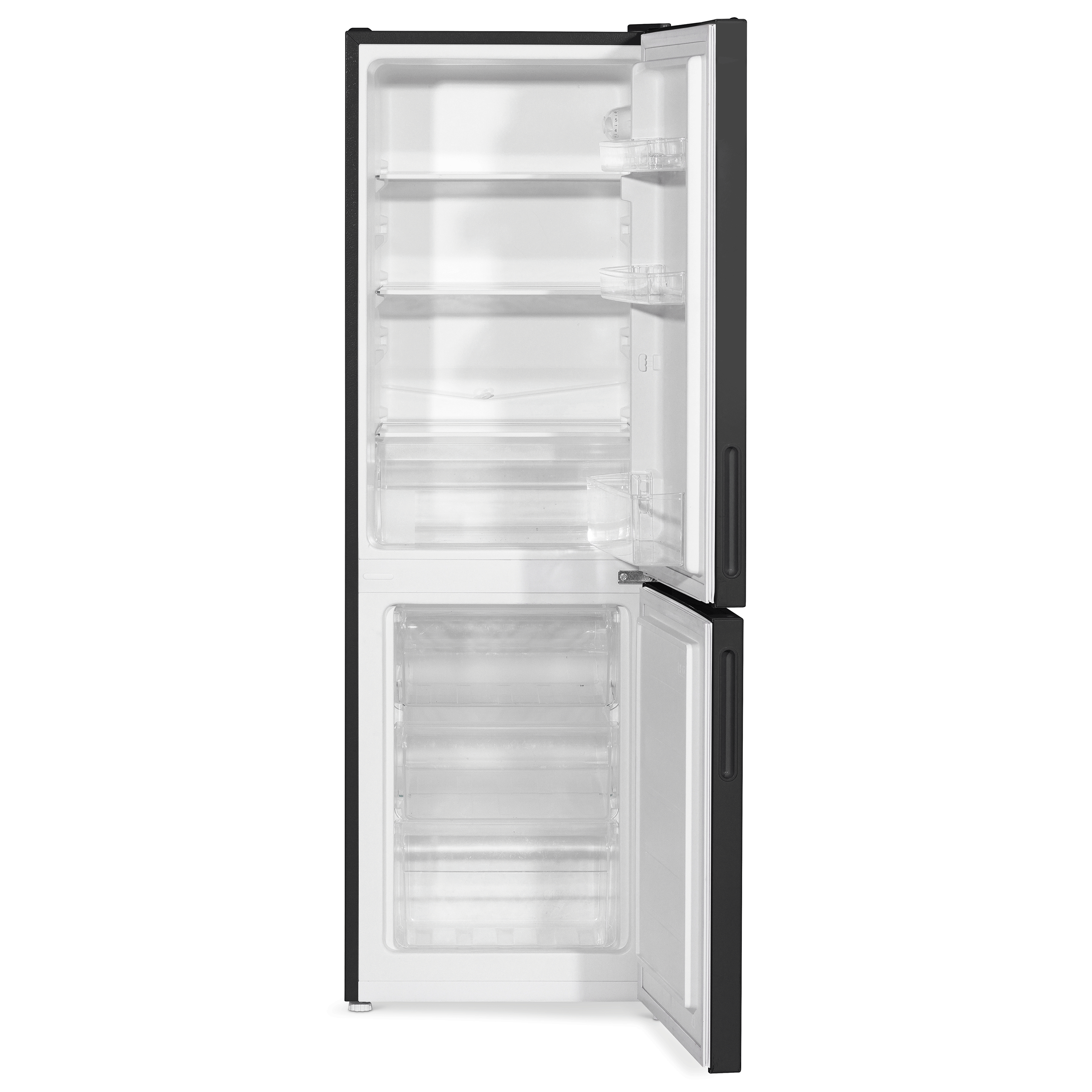 Baridi 47cm 70/30 Fridge Freezer - 157L Capacity, Low Frost Technology, 4 Star Energy Rating, Black (DH253) - Perfect for Small Apartments, Dorms & Office Break Rooms