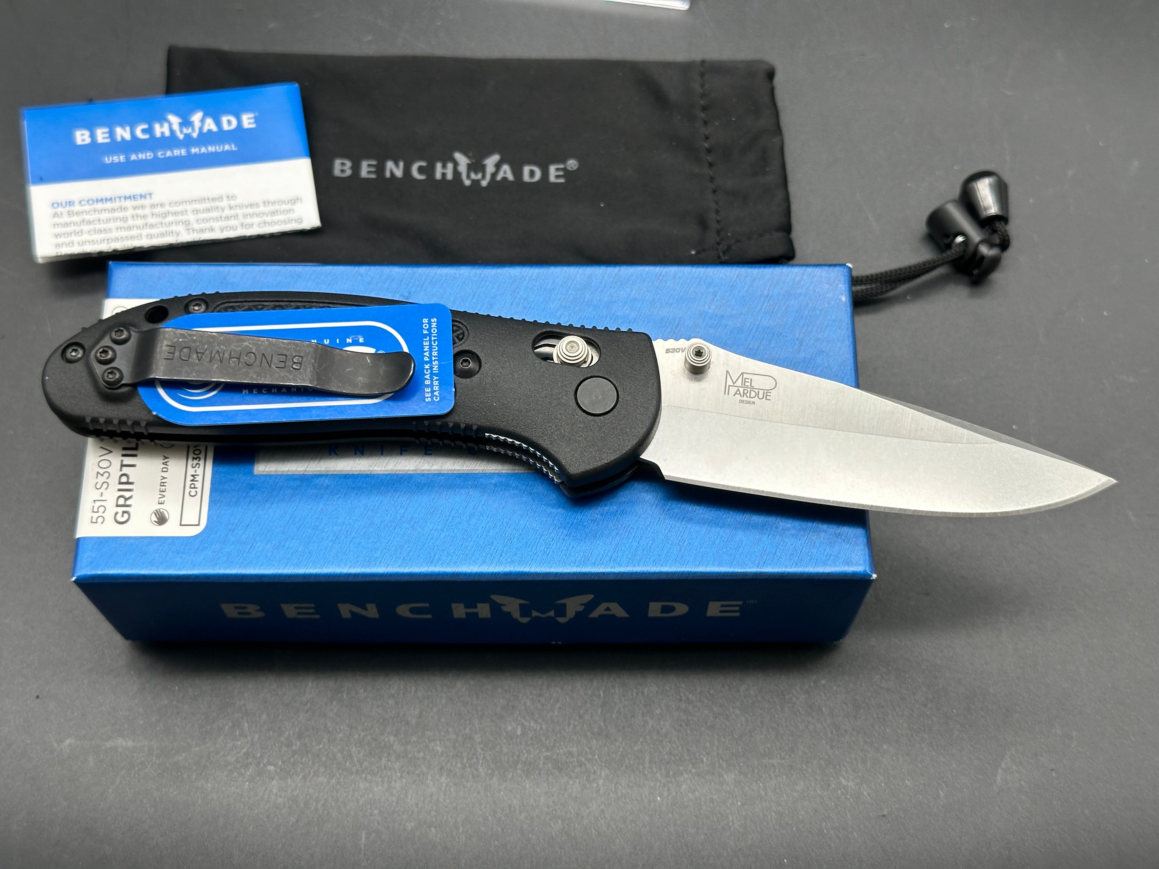 Benchmade Griptilian Folding Knife - 3.45