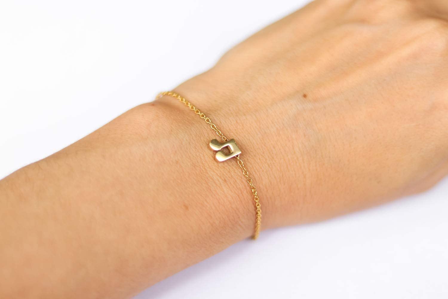 Music Note Bracelet - Gold Chain Charm Jewelry for Her | Gift & Everyday Wear