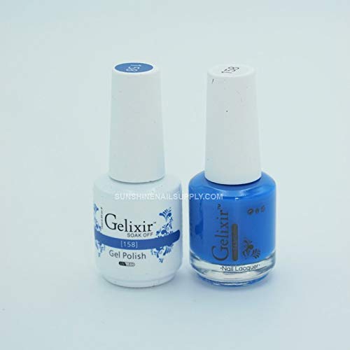 Gelixir - 100% Pure Gel Nail Polish (158) - Long Lasting UV/LED Nail Polish for Salon Quality Manicures at Home - Perfect for Nail Art, Parties & Special Occasions