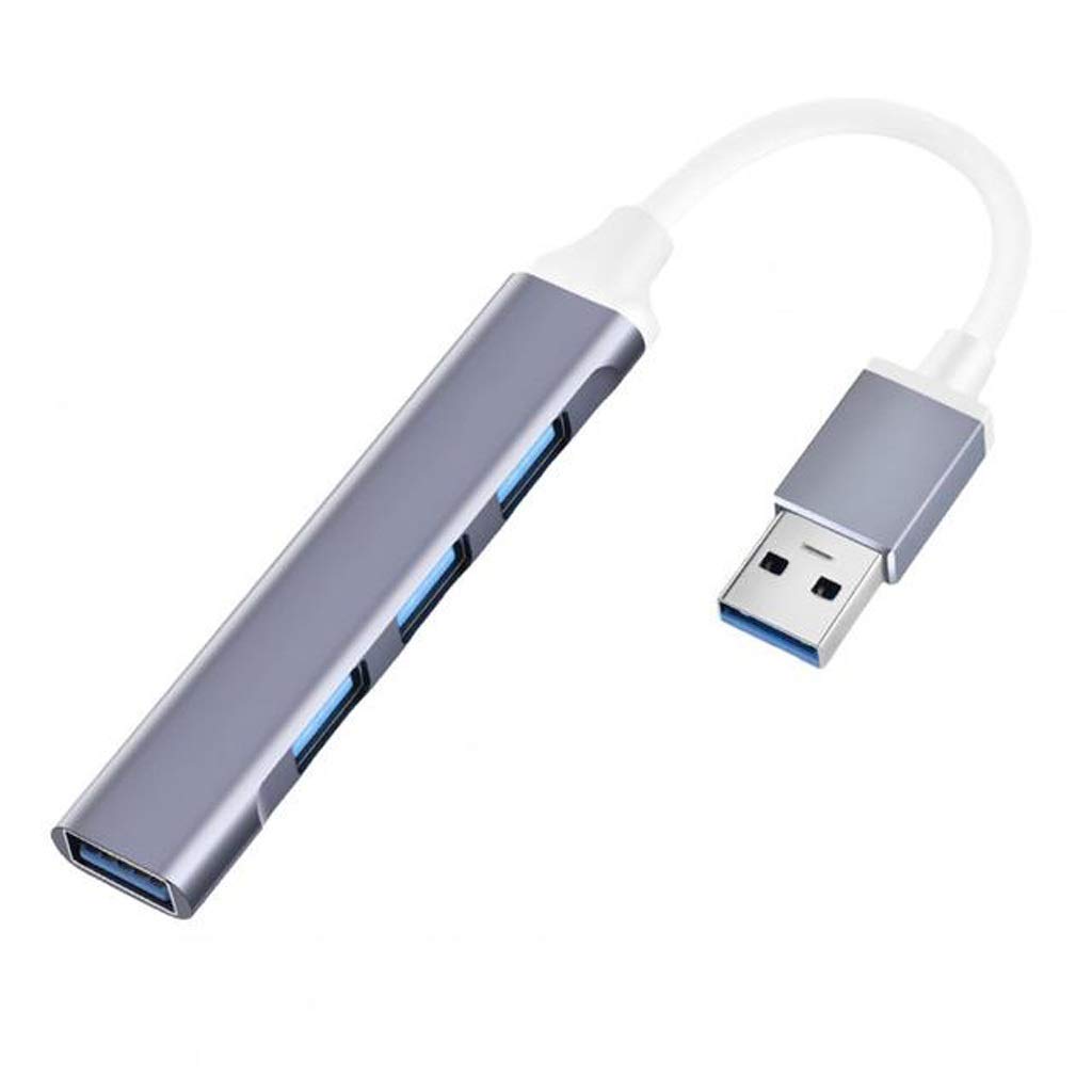 4-Port USB-C Hub with USB 3.0, OTG Adapter & Power Delivery - High-Speed Data Transfer for Mouse, Keyboard, Flash Drives - Perfect for Home Office, Gaming & Travel (Color: USB Interface)