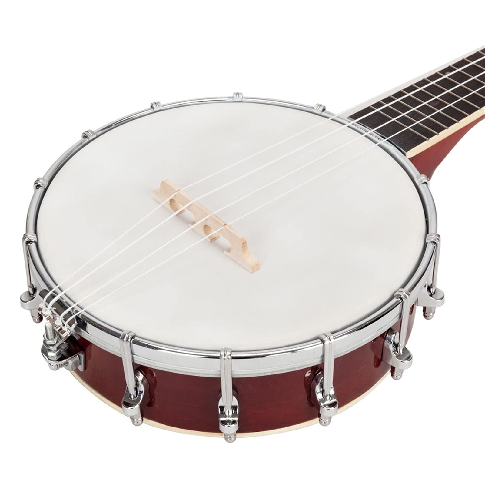 Professional 4-String Banjo Set with Exquisite Wood Finish - Perfect for Beginners, Bluegrass Performances & Folk Music Practice