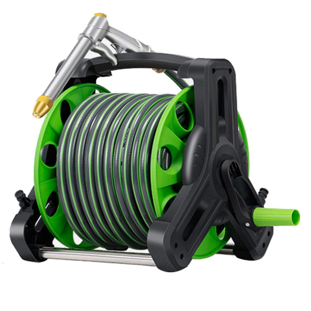 Wall Mounted Garden Hose Reel with Auto Retract - for Watering, Car Washing & Pet Care