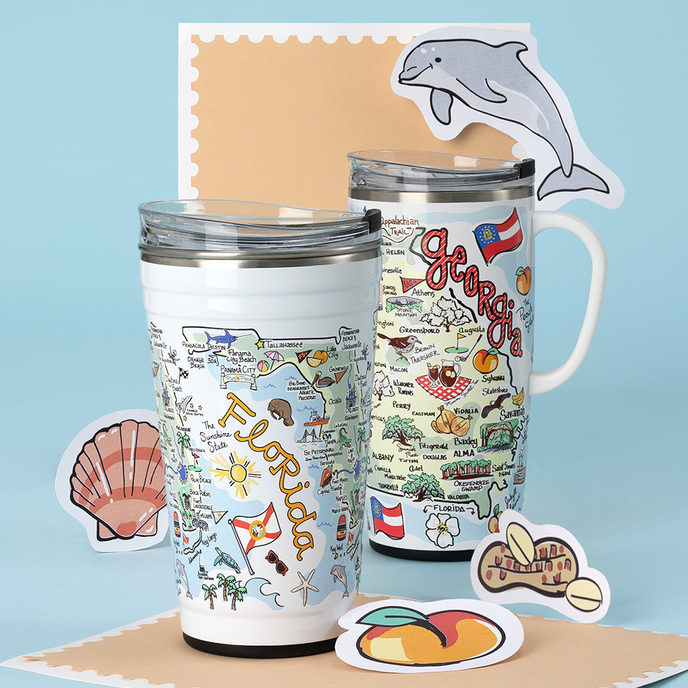 24oz Florida Party Cups - Bulk Disposable Plastic Cups for Beer, Cocktails & Drinks - Perfect for Parties, BBQs, Tailgating & Outdoor Events