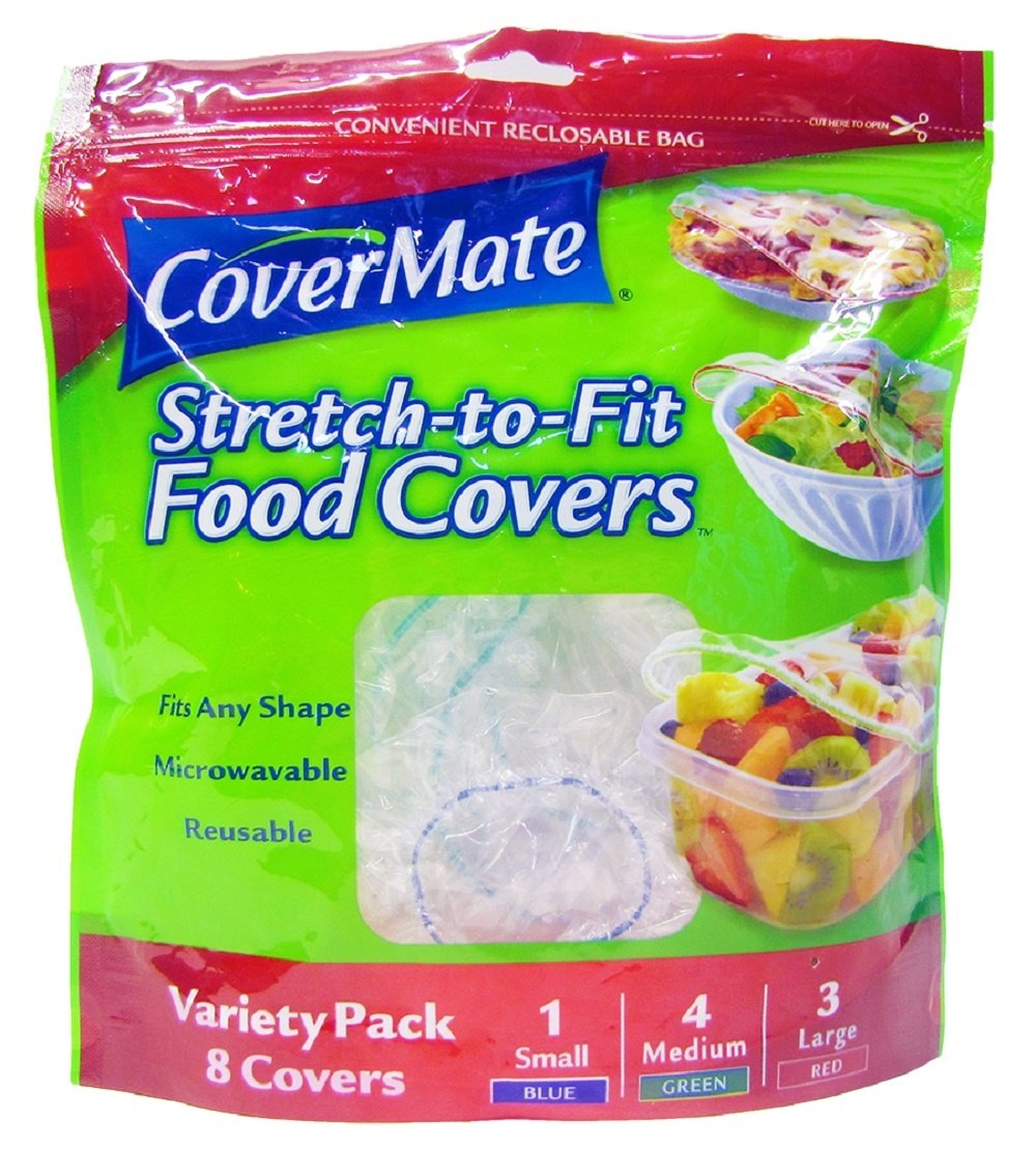 Elastic Stretchable Food Covers - Universal Fit for Bowls, Plates & Containers - Microwave Safe Reusable Food Protector for Freshness - Perfect for Parties, Picnics & Leftovers Storage