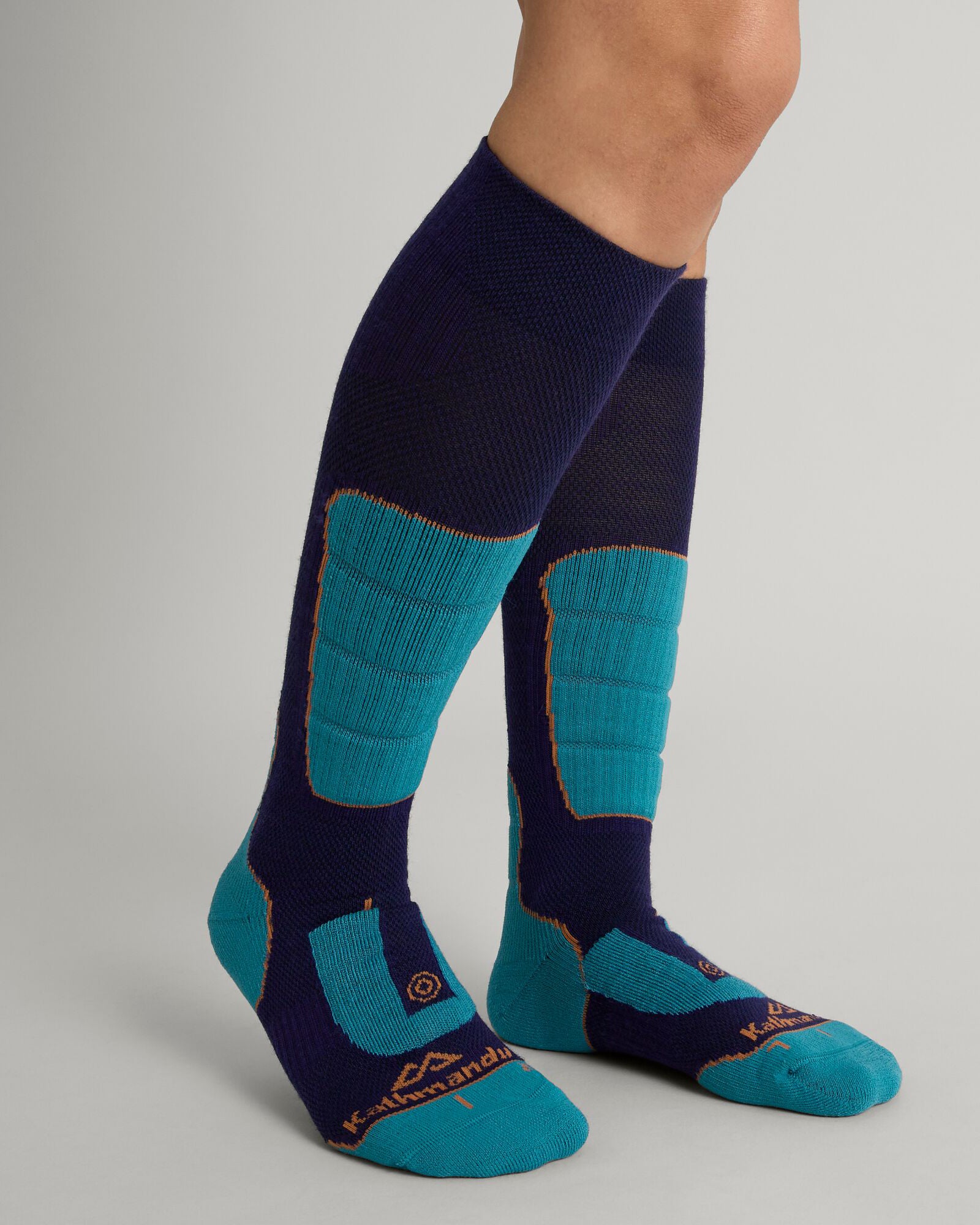 Premium Snow Sport Socks - Thermal Winter Hiking & Skiing Socks for Men & Women (Dark Horizon/Eddy/Squash) - Ideal for Skiing, Snowboarding & Cold Weather Outdoor Activities