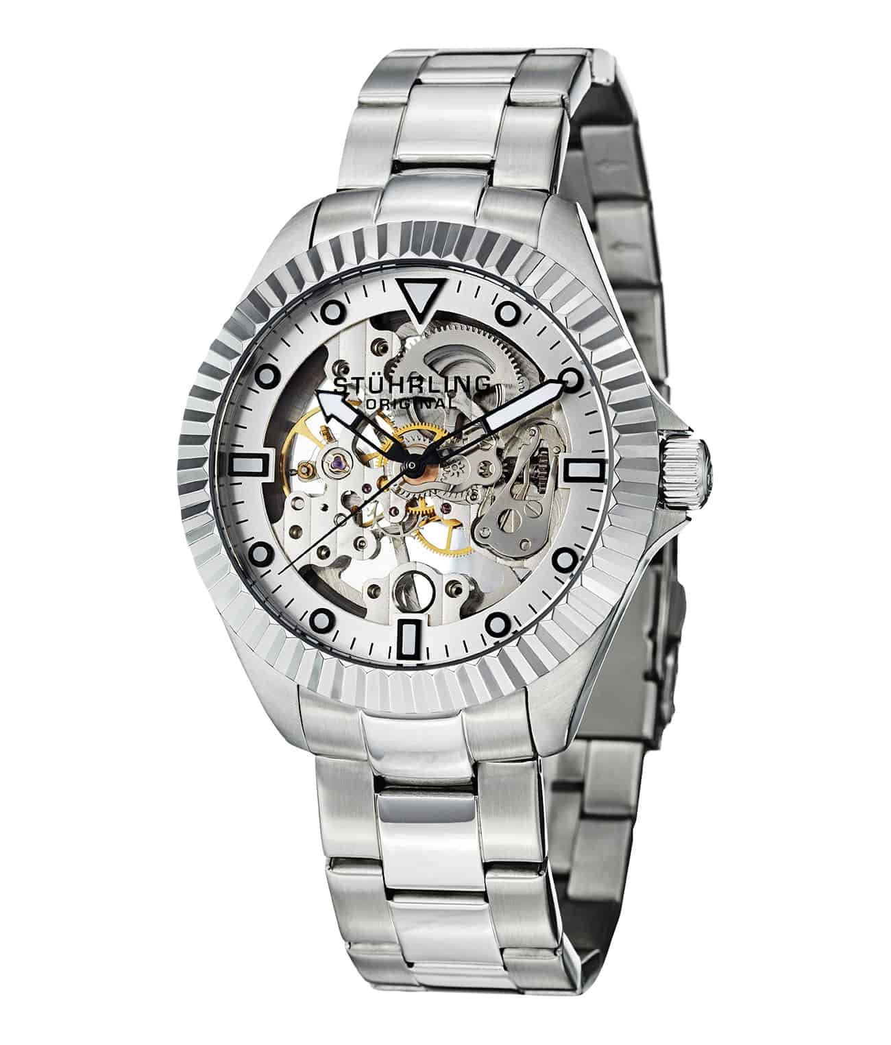 Blue Dial / Silver Case / Silver Stainless Steel Bracelet Deployant Buckle