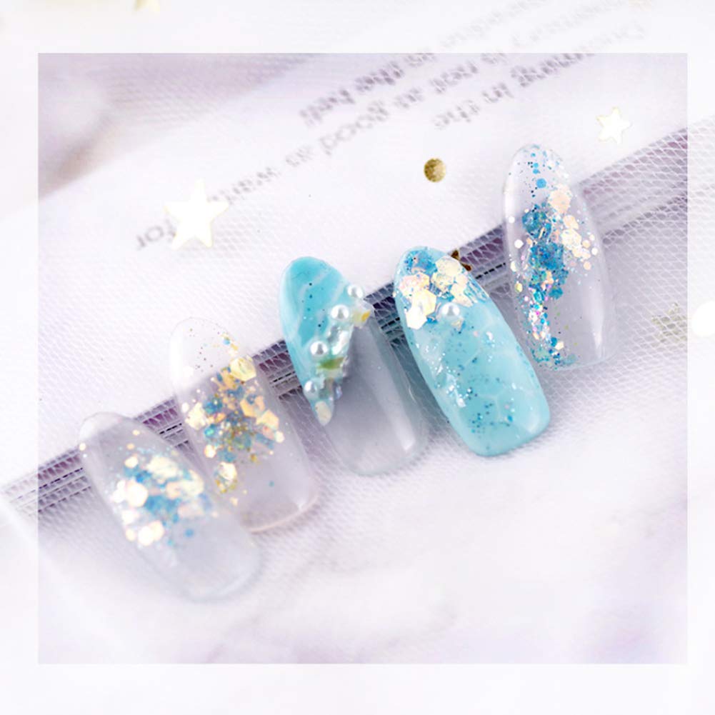 Easy Apply Nail Art Sequins - Bright Salon Decor for Home DIY