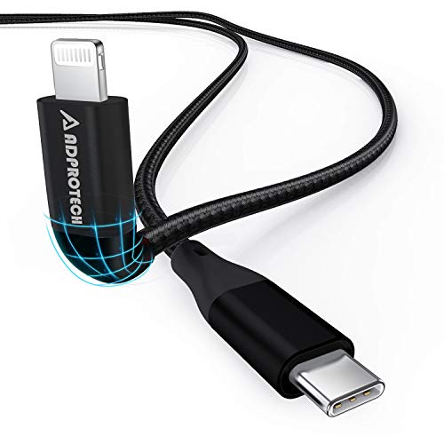 Apple MFi Certified USB C to Lightning Cable 3.3FT - Fast Charging & Data Sync Cable for iPhone 14/13/12/11/X/8 - Type C to Lightning Charger Compatible with iPad & AirPods - Perfect for Home, Office & Travel Use (Black)