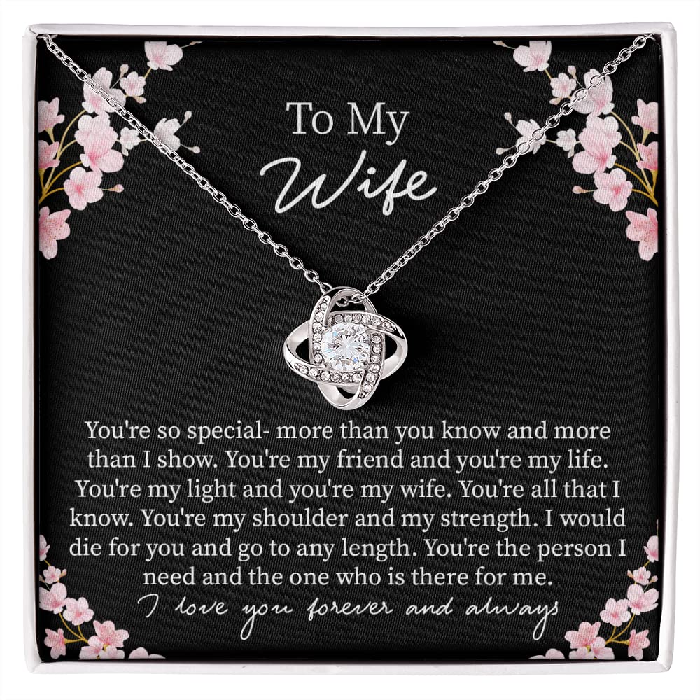My Queen Necklace for Wife - Romantic Birthday & Christmas Jewelry Gift from Husband with Message Card Box - Perfect for Anniversaries, Valentine's Day & Special Occasions