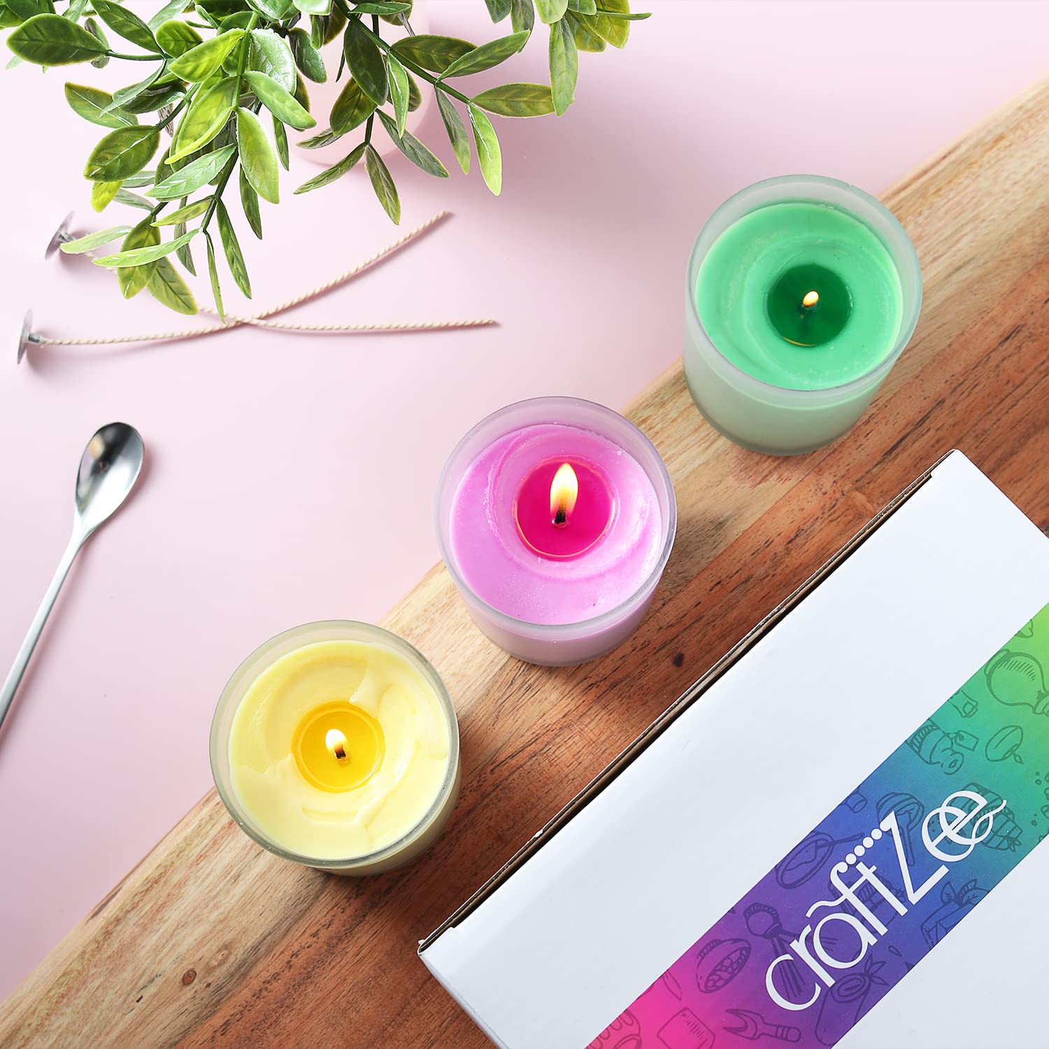 CraftZee Soy Candle Making Kit - DIY Candle Supplies Set with Wicks & Pouring Pitcher - Premium Candle Making Accessories for Adults - Perfect for Home Decor, Gifts & Relaxation
