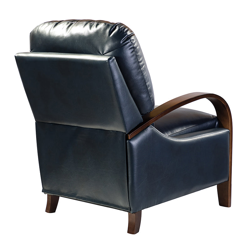 Melissa Genuine Leather Manual Recliner Chair - Handcrafted Full Grain Leather Living Room Recliner with Smooth Manual Mechanism, Perfect for Home Theater, Gaming, and Relaxation