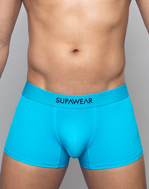 Supawear Neon Blue Boxer Briefs for Men - Soft, Breathable & Comfortable Underwear for Workout, Sports & Everyday Wear