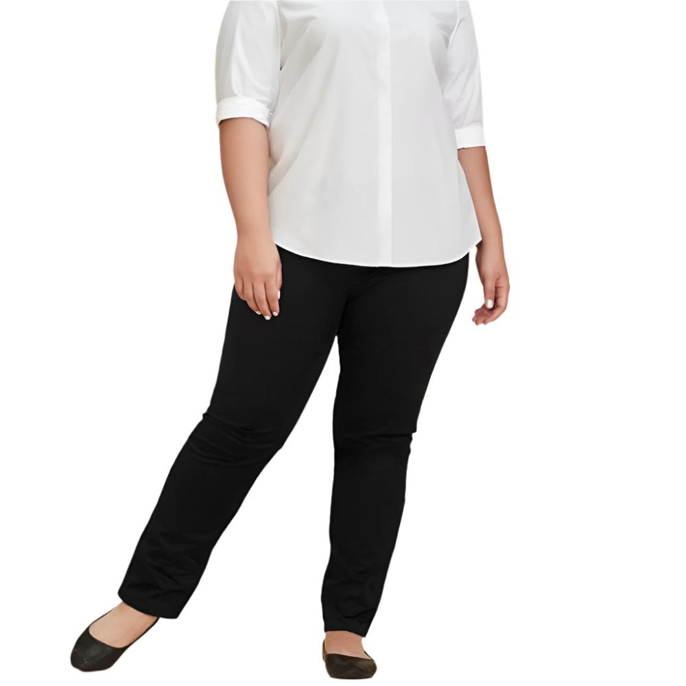 Women's Slim Leg Stretch Chino Pants - Comfortable Office & Casual Trousers for Work, Travel & Everyday Wear
