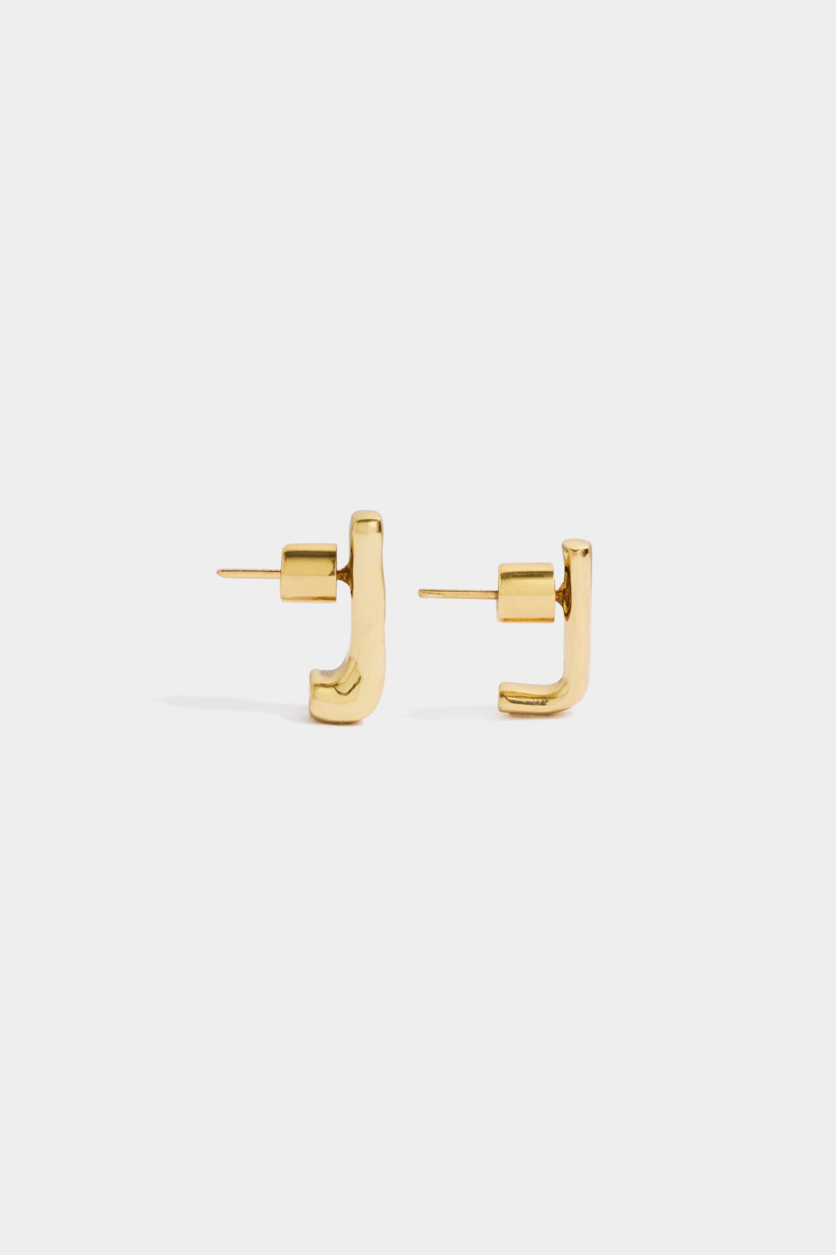 Aulenti Half Hoop Earrings for Women - 14K Gold Plated Minimalist Dainty Huggie Hoops - Perfect for Everyday Wear, Work & Special Occasions