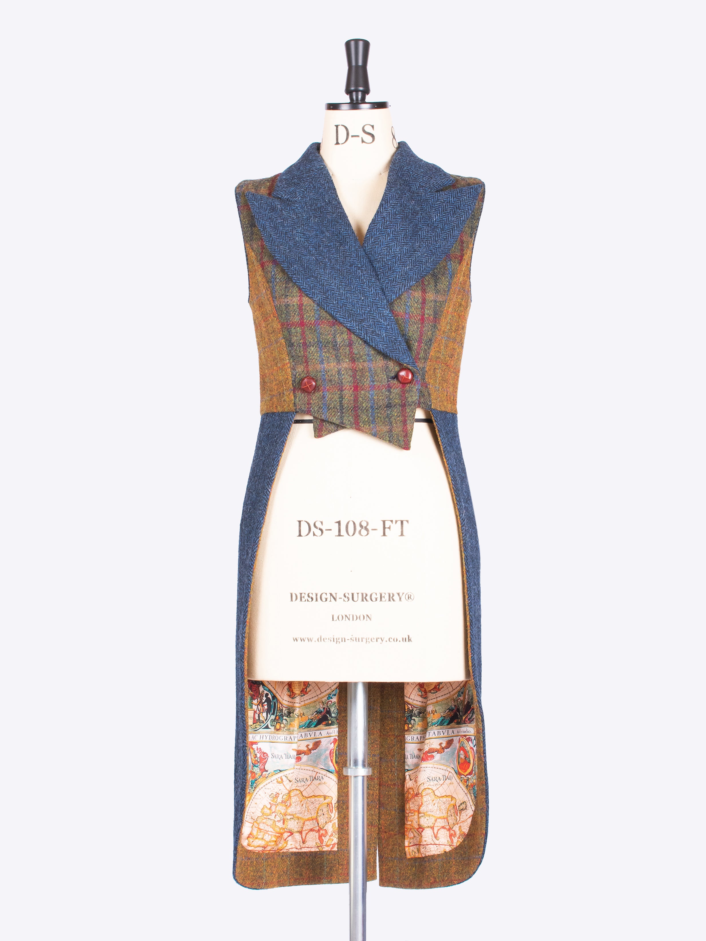 Stylish Tail Waistcoat for Men - Navy, Green & Rust Colors - Perfect for Weddings, Parties & Formal Events