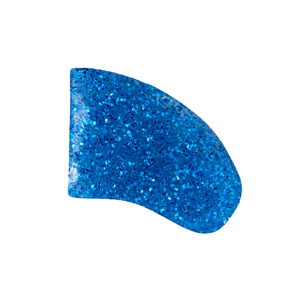 Blue Glitter Soft Nail Caps for Dogs - Jumbo Size Pet Nail Covers to Protect Floors & Furniture - Perfect for Indoor Pets, Grooming, and Puppy Training