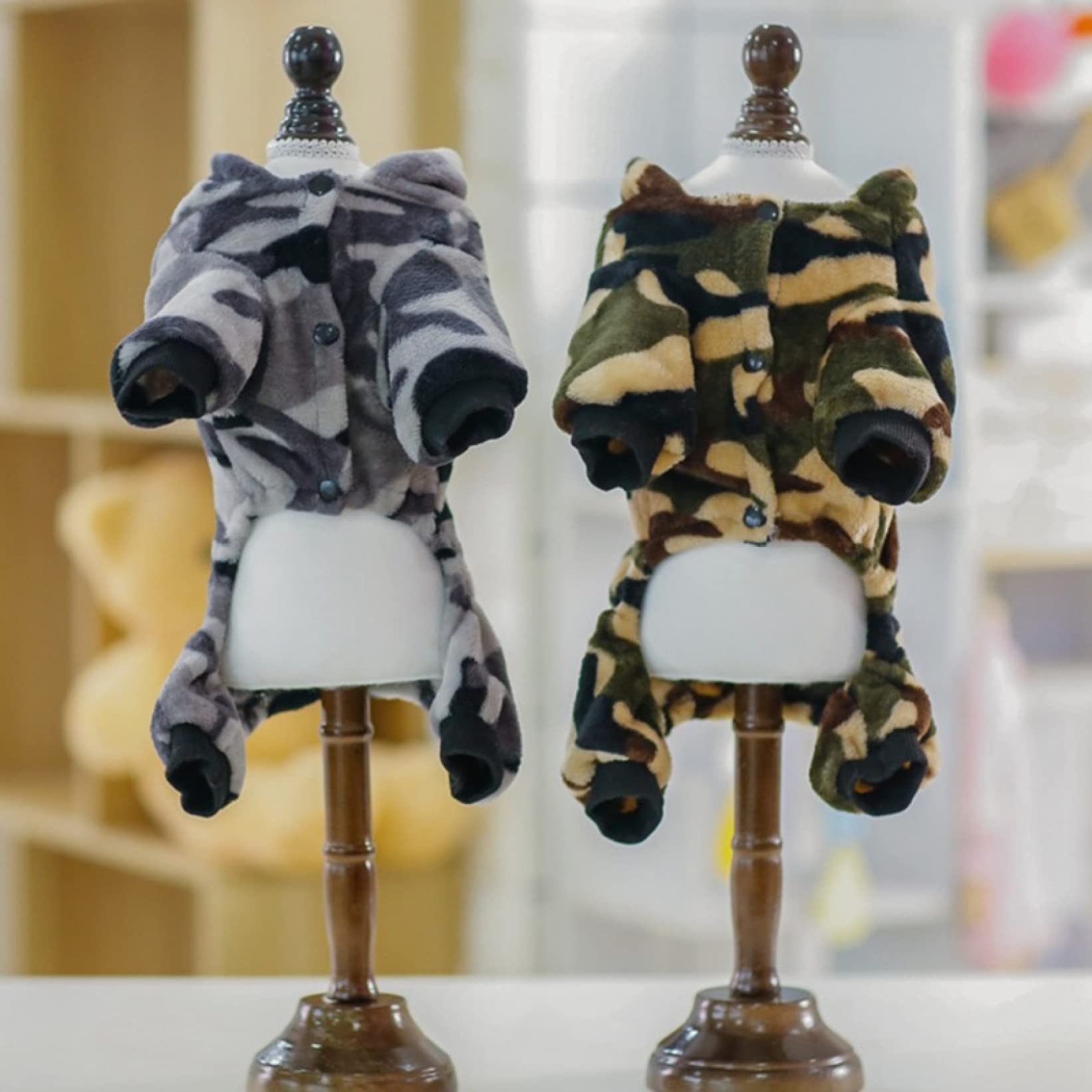 Camouflage Dog Hoodie - Warm Puppy Jumpsuit for Small & Medium Dogs | Cozy Chihuahua Outfit for Winter Walks & Outdoor Adventures