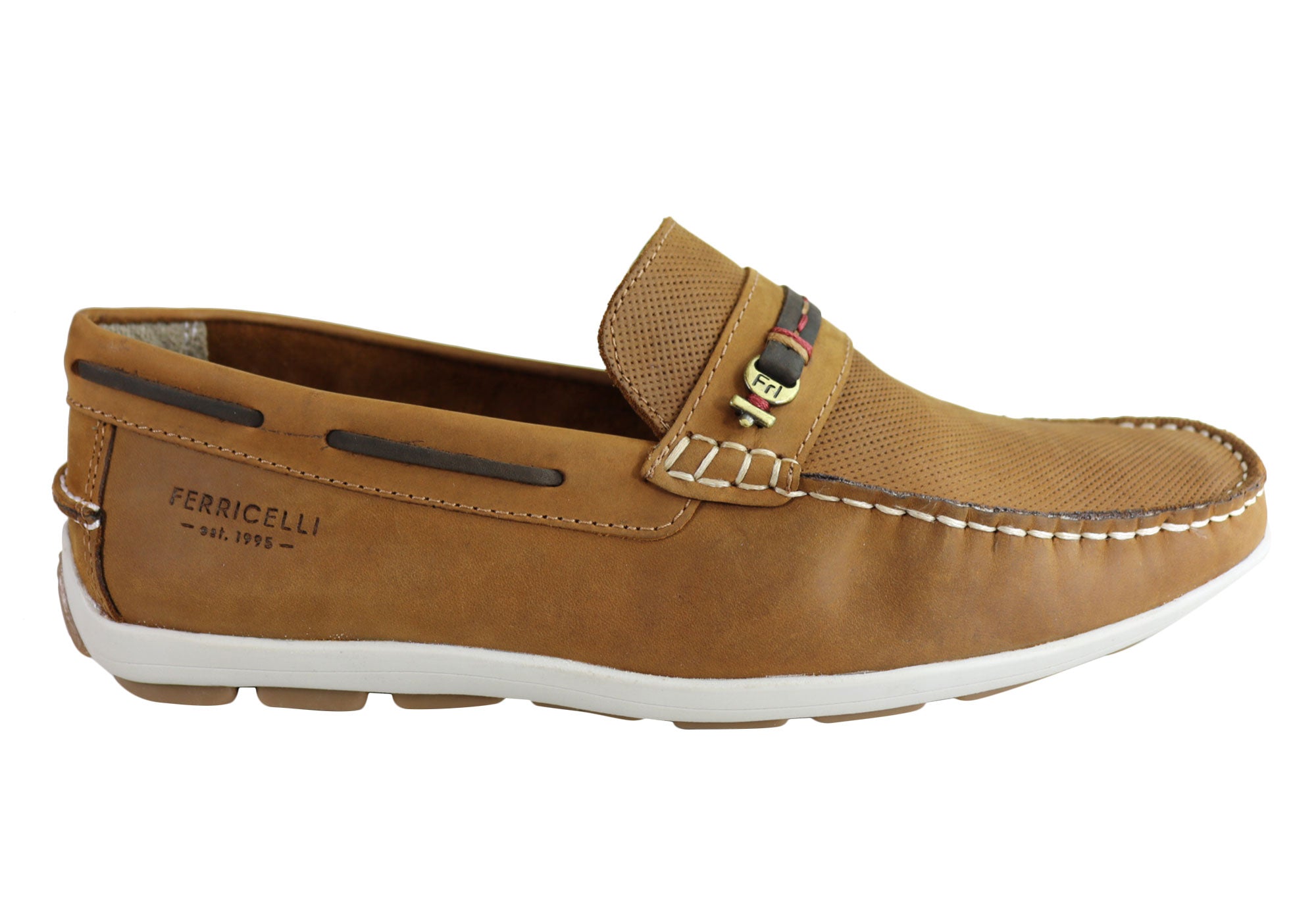 Ferricelli Jarrod Men's Genuine Leather Loafers with Cushioned Comfort - Handcrafted in Brazil - Perfect for Business Casual & Office Wear