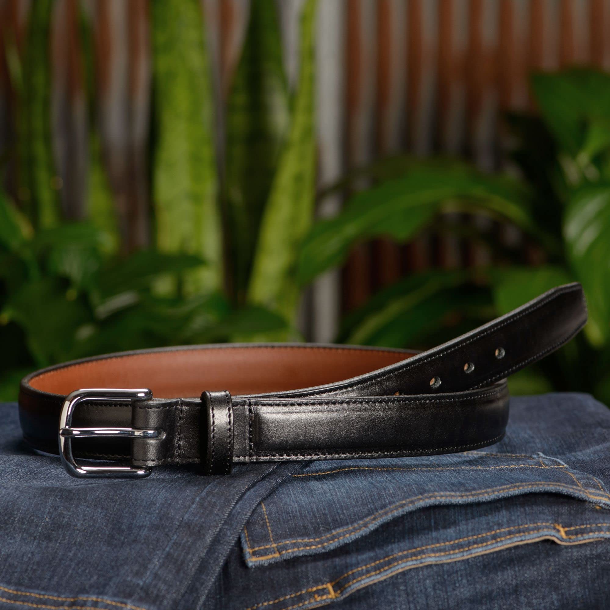 Premium Bullhide Leather Belt for Men - 1.25