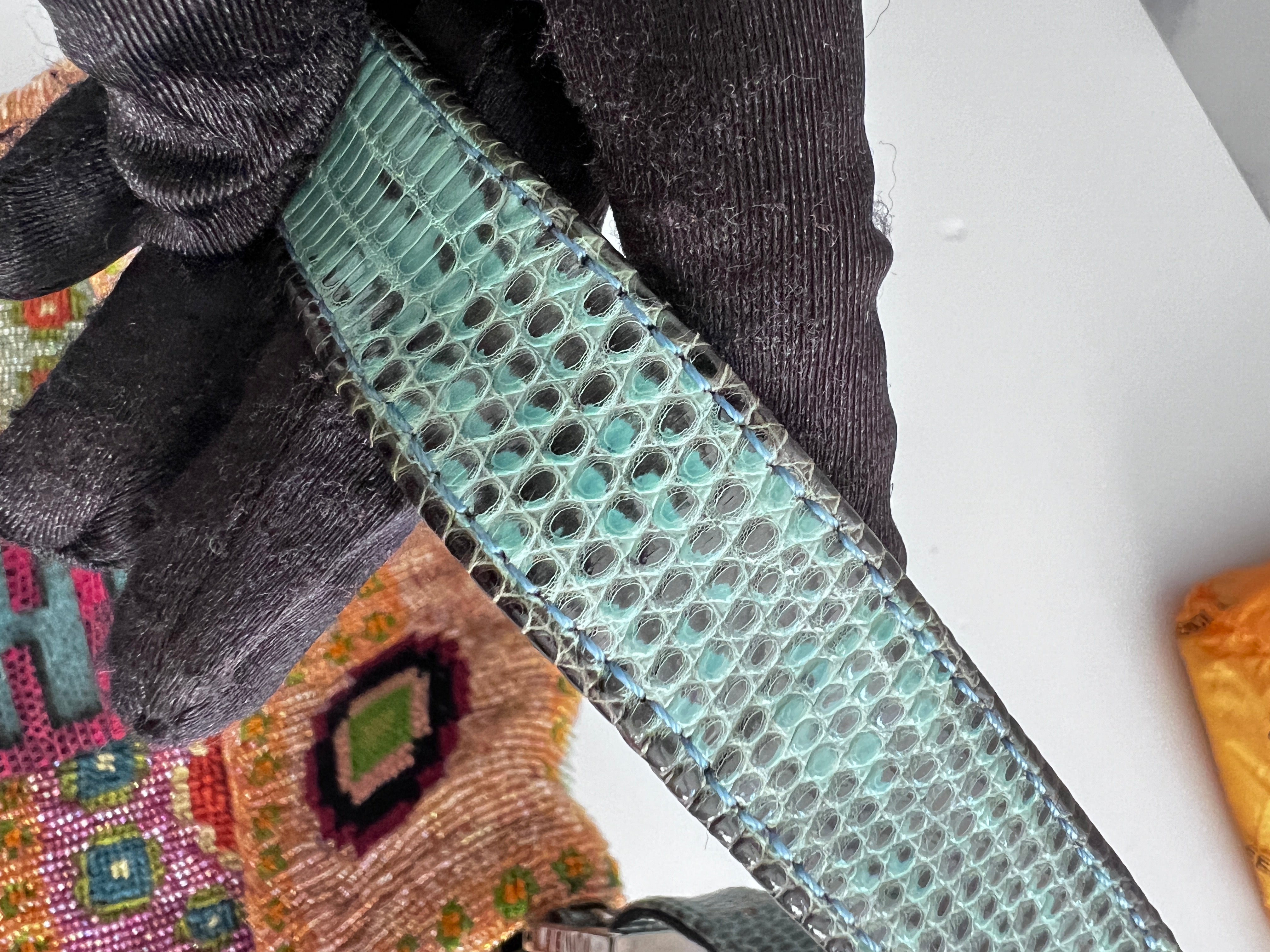 Vintage Fendi Madonna Boho Beaded Embroidered Baguette Bag - Stylish Crossbody Purse for Women, Perfect for Parties, Concerts & Boho Fashion Outfits