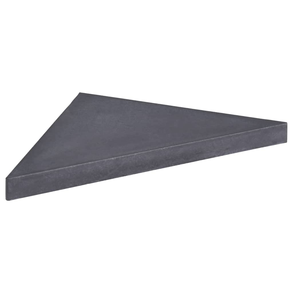 SKM Black Granite Square Umbrella Weight Plate - 15 kg for Outdoor Patio, Garden, and Poolside Stability