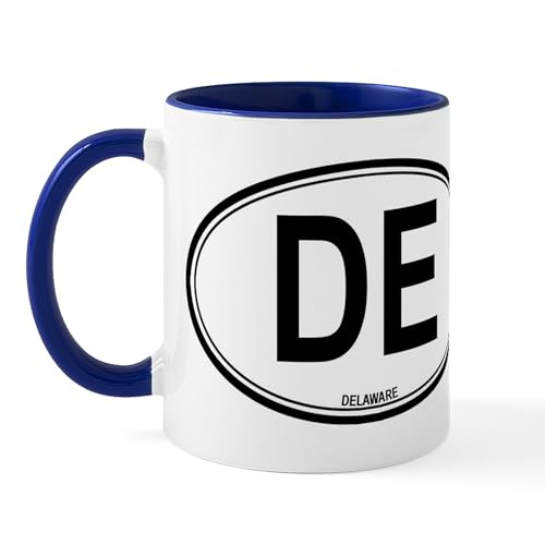 White/Navy Inside - Delaware (DE) Euro Mug
