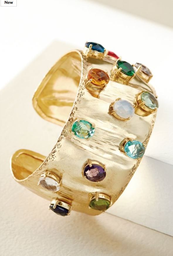 Jemma Crystal Cuff Bracelet - Elegant Rhinestone Bangle for Women, Fashion Jewelry Gift for Her - Perfect for Parties, Weddings & Special Occasions