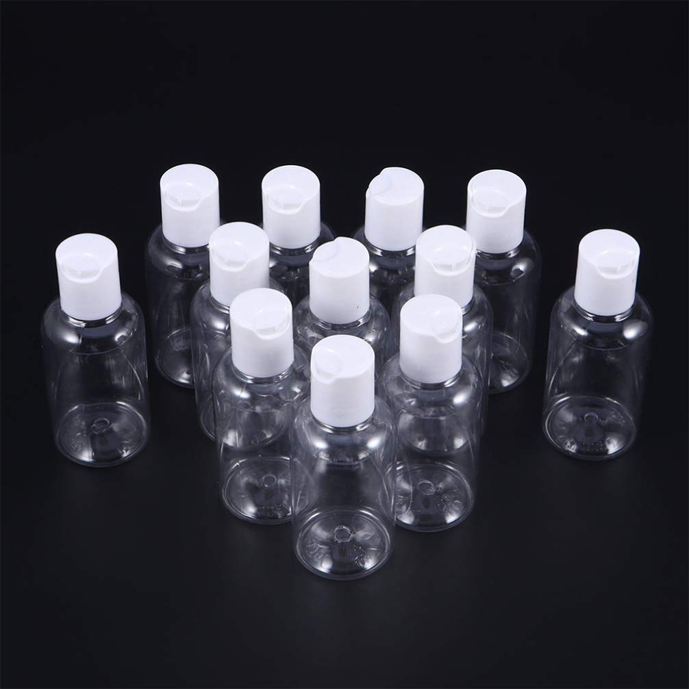 15PCS Clear Travel Bottles Set - Refillable Leak-Proof Cosmetic Containers for Shampoo, Lotion & Toiletries | Perfect for Air Travel, Gym & Vacation