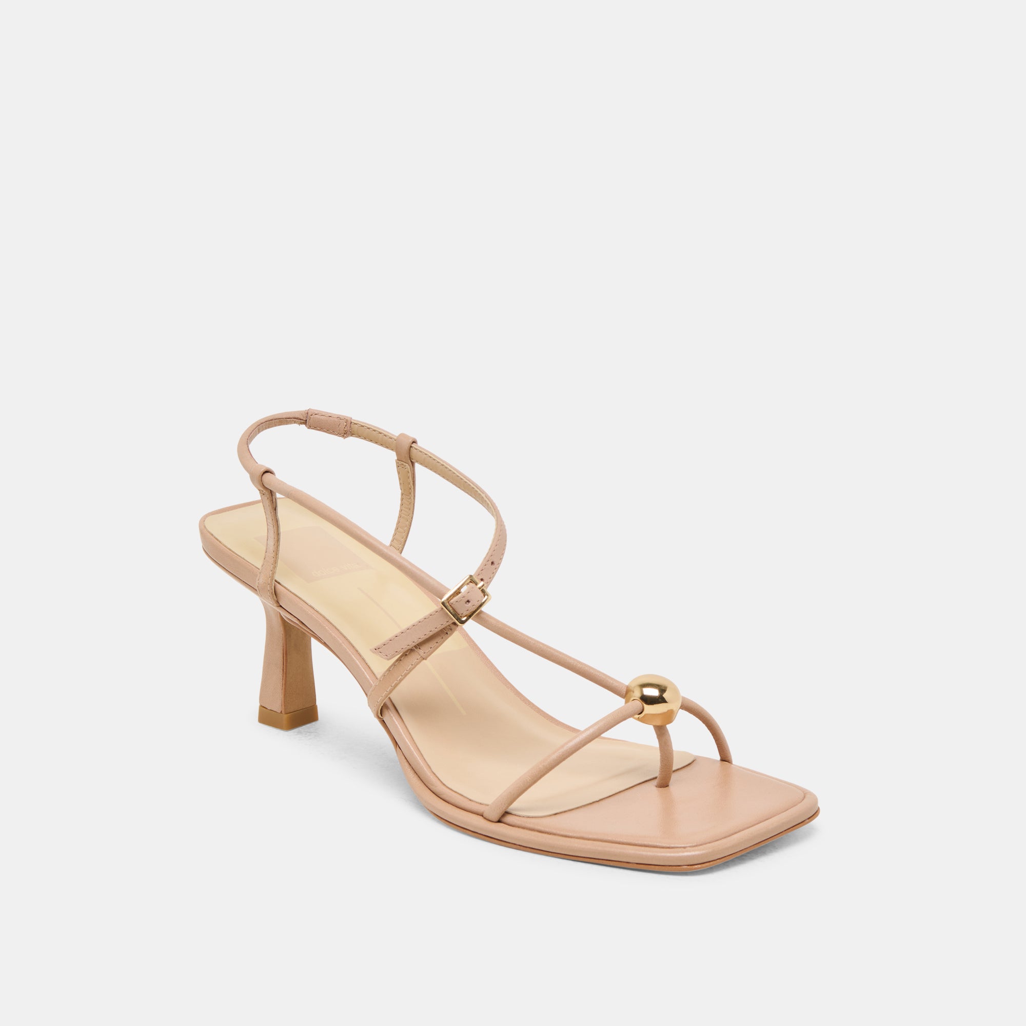 MYLEE Women's Light Tan Leather Heels - Comfortable High Heel Pumps for Work, Party & Evening Wear