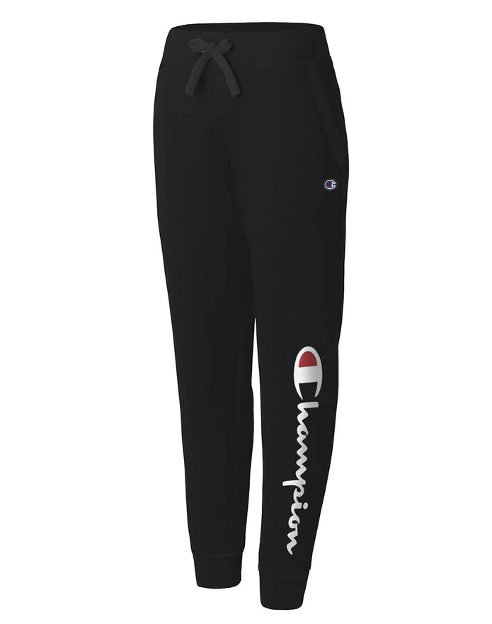 Champion Powerblend Graphic Jogger Pants for Women - Soft Fleece-Lined Sweatpants with Stylish Print | Perfect for Workout, Lounge & Casual Wear