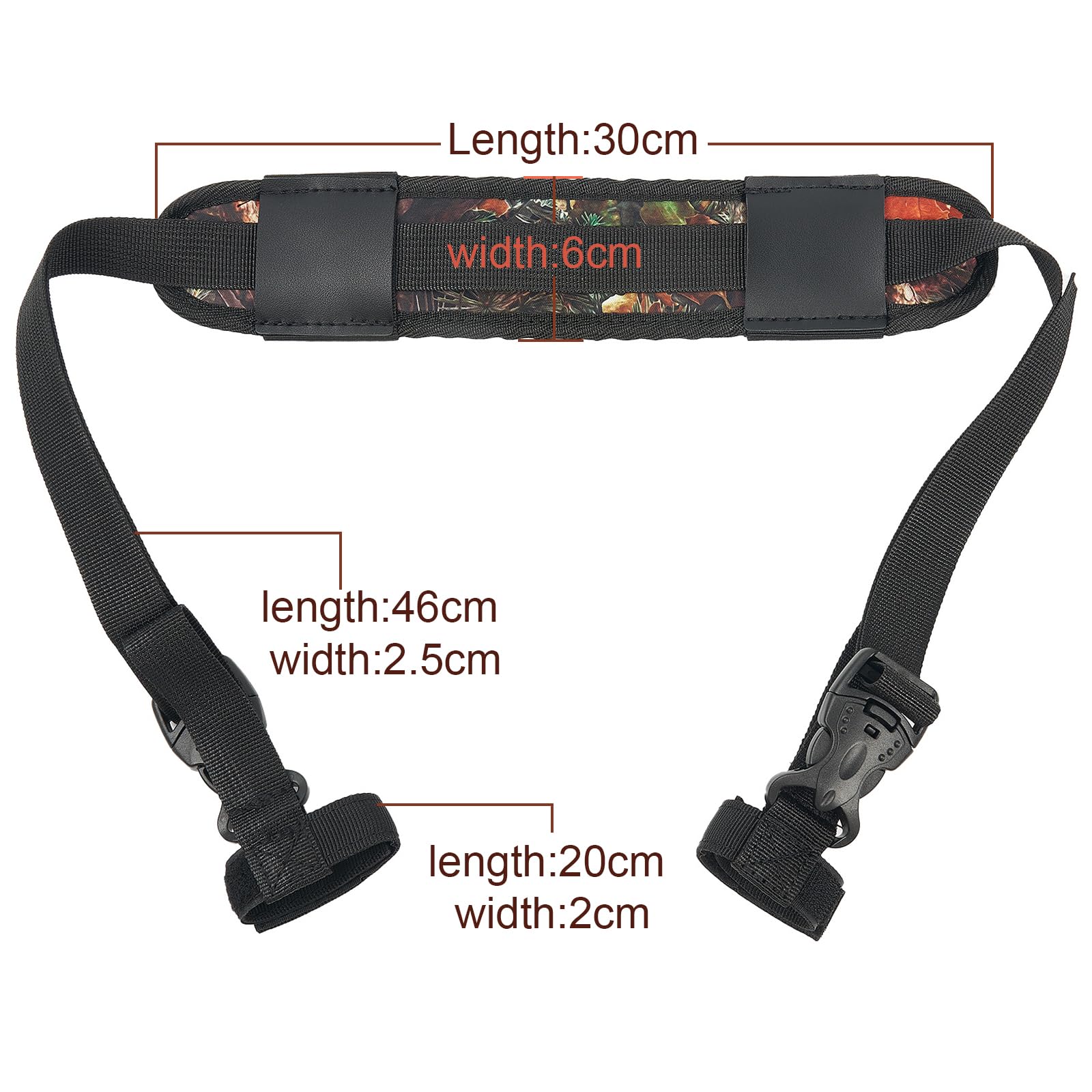 TOPARCHERY Compound Bow Sling - Adjustable Shoulder Strap for Hunting & Archery - Durable Carry Bag for Compound Bows - Perfect for Outdoor Hunting, Target Practice & Field Archery