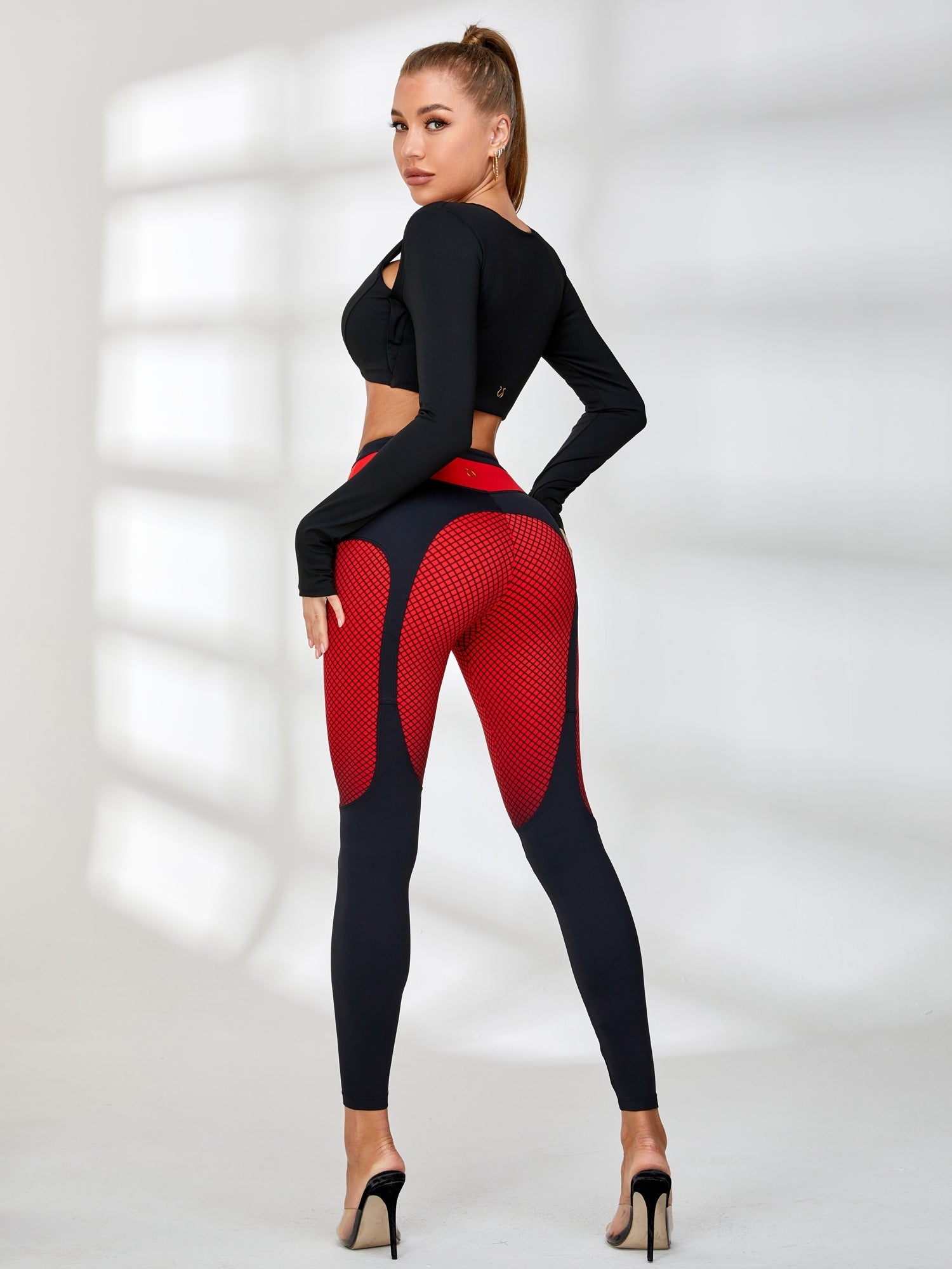 ZASUWA Women's High Waisted Pop Style Contrast Color Leggings - Yoga, Workout, Running & Casual Wear