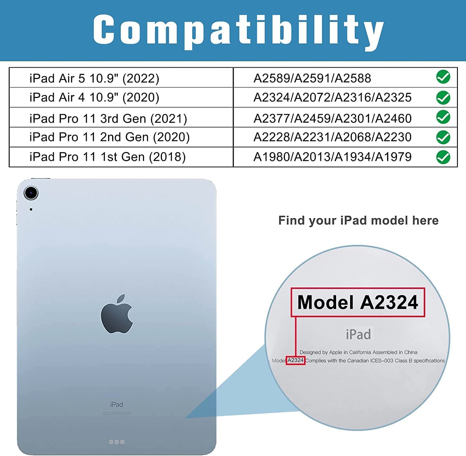 avakot 2 Pack Tempered Glass Screen Protector for iPad Air 5th/4th Gen & iPad Pro 11 (10.9 Inch 2020/2022) - Anti-Scratch, HD Clear, Bubble-Free - Perfect for Work, Study & Entertainment