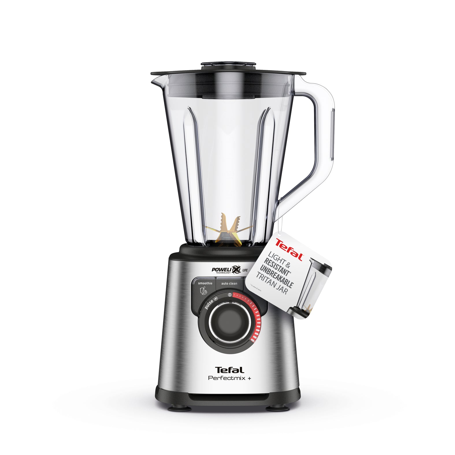 Tefal PerfectMix+ BL82A High-Speed Blender - 1000W Powerful Motor, 6 Speeds & Pulse Function - Perfect for Smoothies, Soups, Nut Butters & Ice Crushing - Ideal for Home Kitchen & Healthy Lifestyle