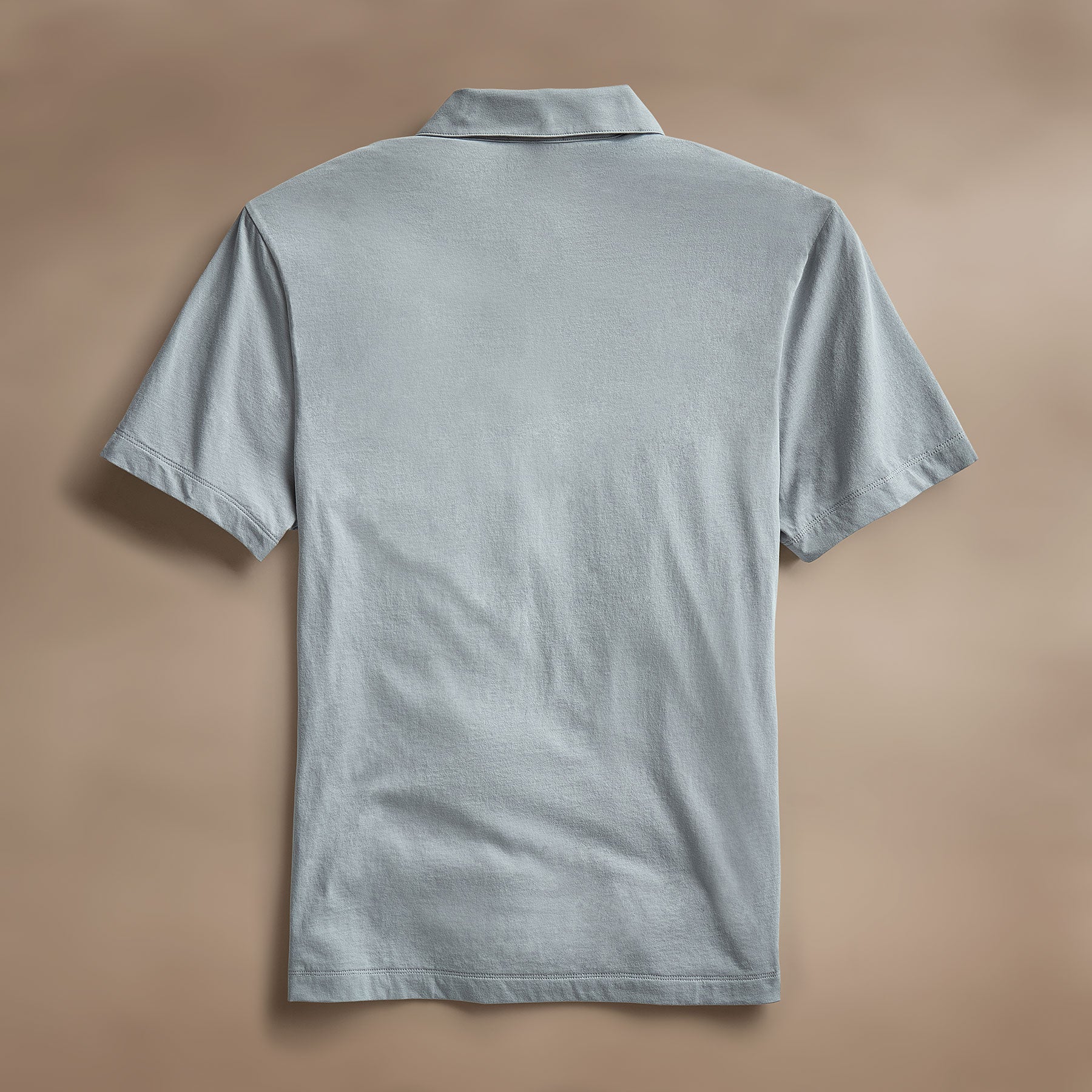 Premium Cotton Linen Pocket Polo Shirt for Men - Comfortable Breathable Casual Wear - Grey Sky Color - Perfect for Office, Travel & Summer Outfits