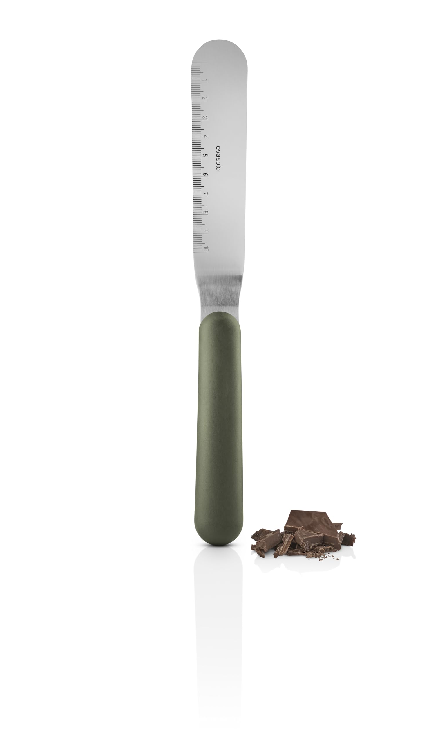 Eva Solo Green Tools Palette Knife Angled - Flexible Blade for Even Frosting - Danish Design Kitchen Gadget - Perfect for Cake Decorating, Baking & Pastry Making