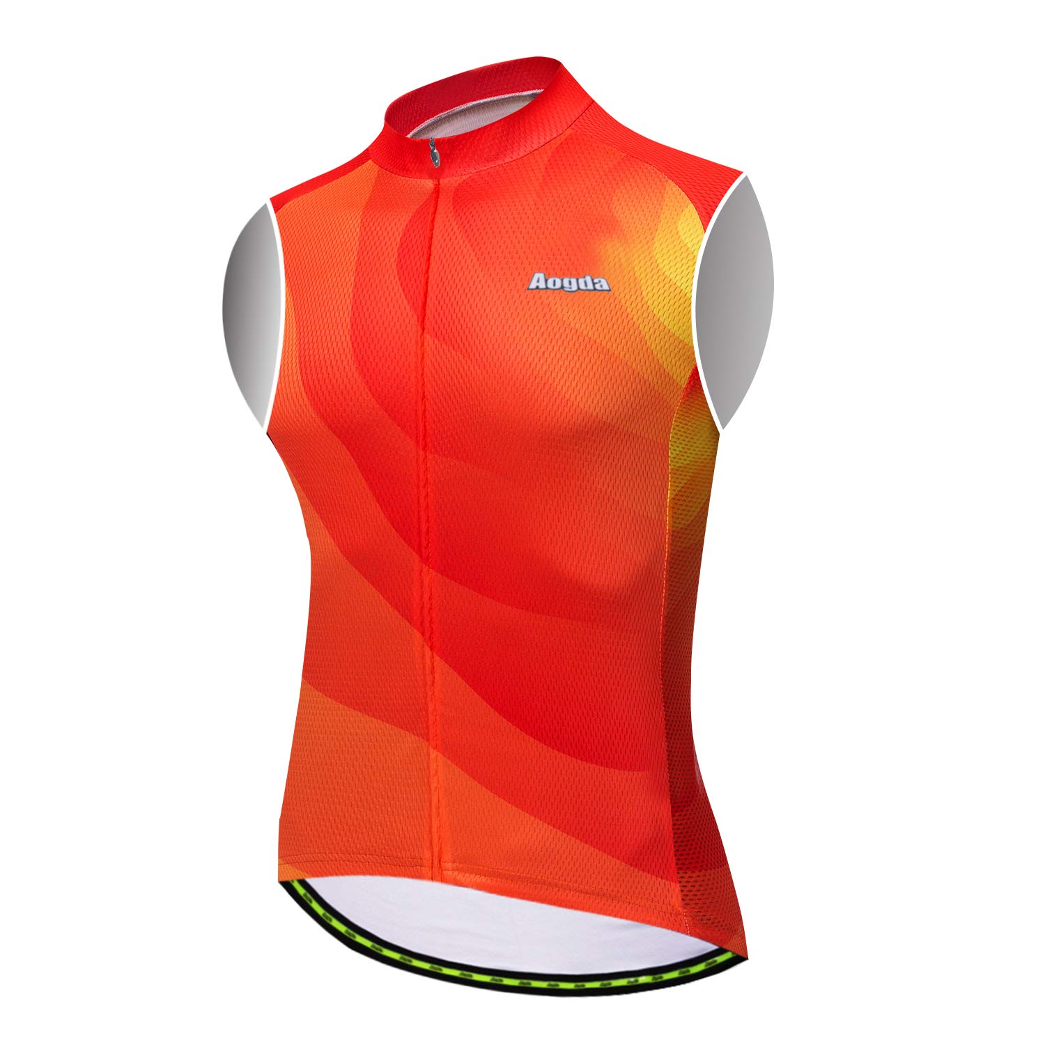 **Aogda Men's Cycling Vest - Breathable Sleeveless Bike Jersey for Road & Mountain Biking - Perfect for Team Rides & Outdoor Sports**