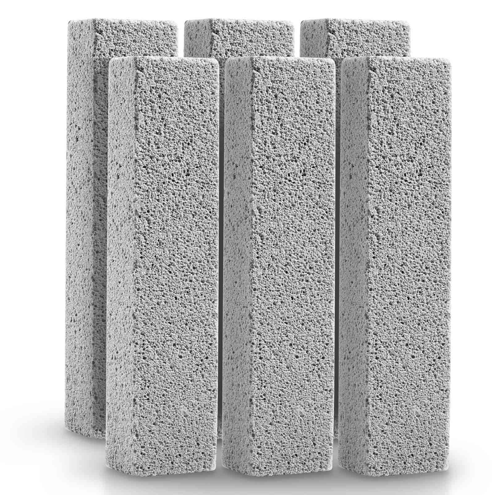 6 Pack Pumice Stone Scrubber - Remove Toilet Rings & Rust - Bathroom & Kitchen Cleaner