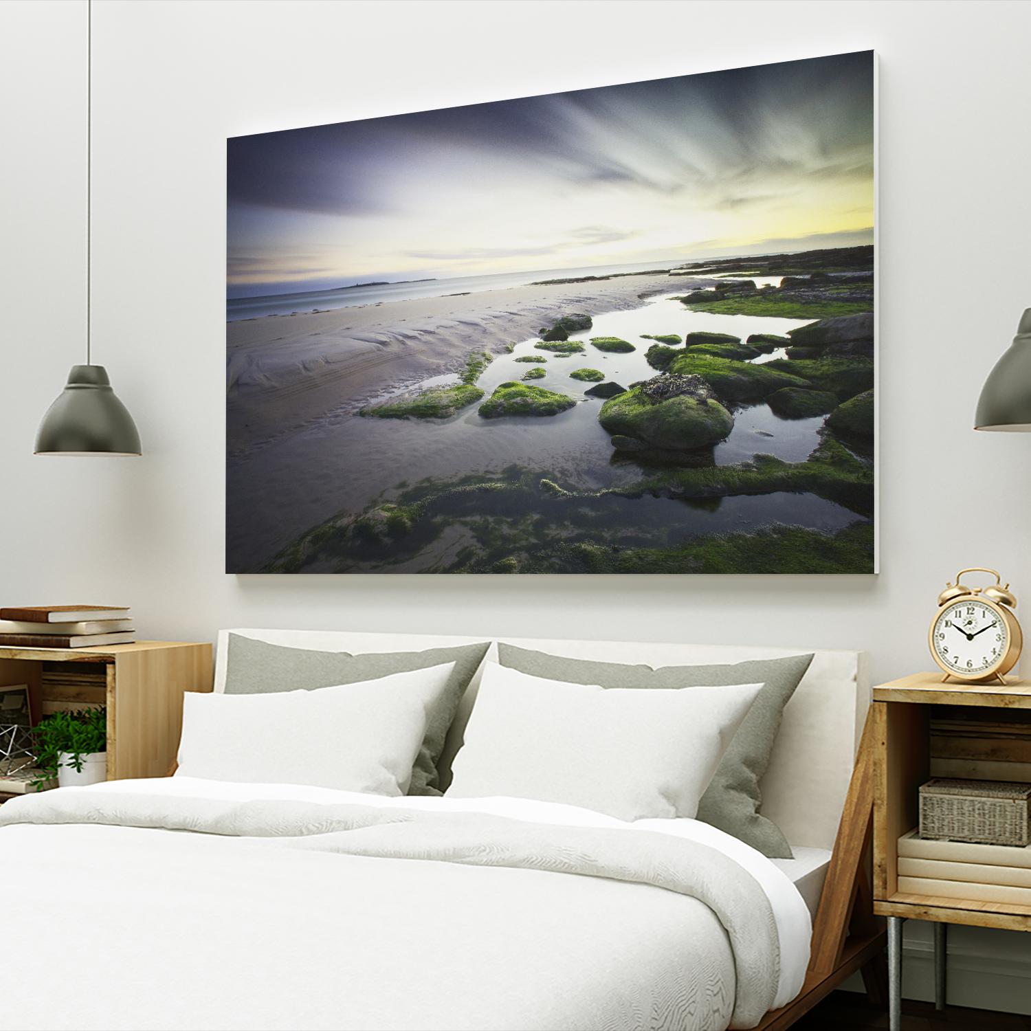 Cooper Dawn Over Seahouses Beach - Stunning Coastal Wall Art for Home & Office Decor | Perfect for Living Rooms, Bedrooms & Beach House Interiors