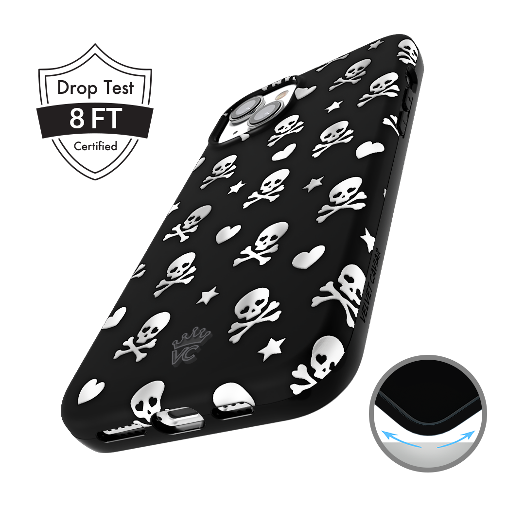 Stylish Chrome Skulls iPhone Case - Trendy Protective Cover for iPhone [Model] - Perfect for Everyday Use, Parties & Gifts