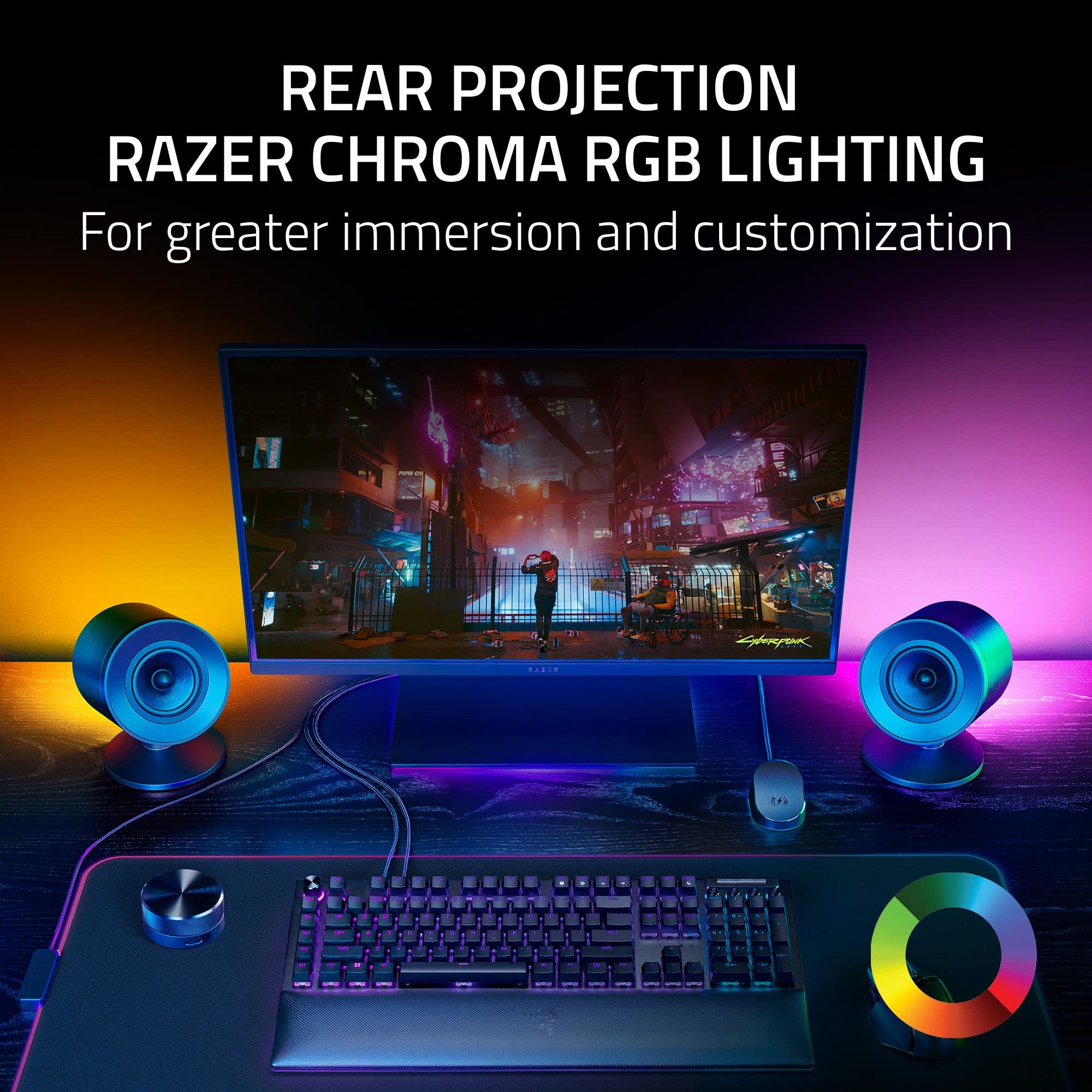 Razer Nommo V2 Pro 2.1 Wireless Gaming Speakers with THX Spatial Audio - 3