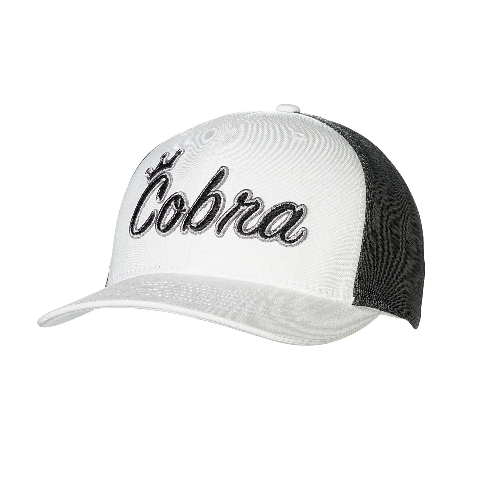 Cobra Crown C Trucker Snapback Hat - Adjustable Baseball Cap for Men & Women - Stylish Casual & Sports Wear for Outdoor Activities