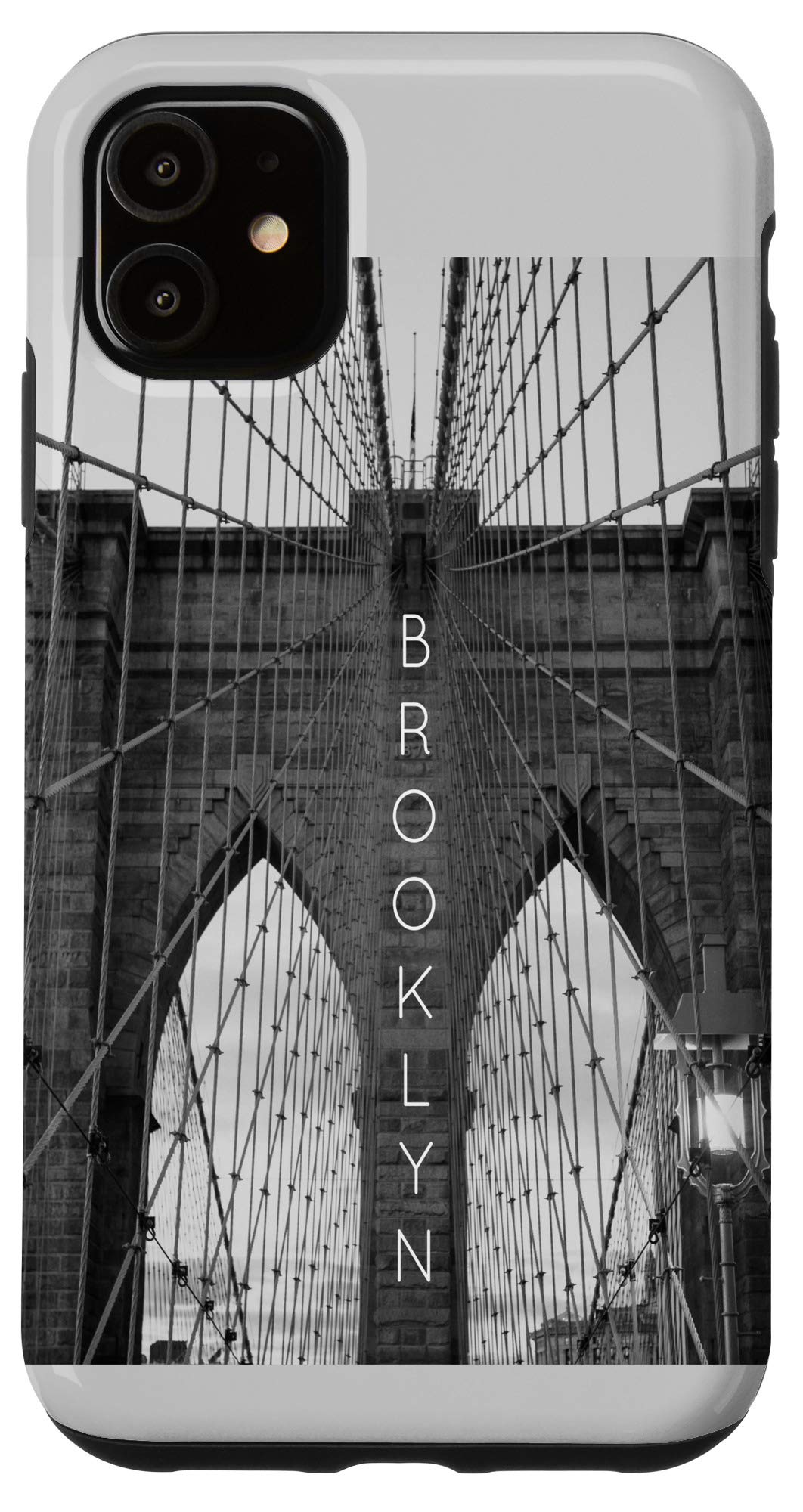 iPhone 11 Case with Brooklyn Bridge New York City Skyline - Durable Protective Phone Cover for Travel Enthusiasts & NYC Lovers
