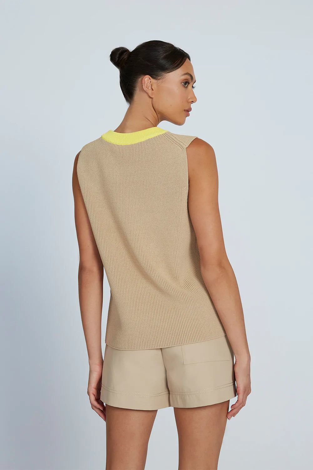 Flynn Sleeveless Knit Top for Women - Summer Casual Stretch Cotton Blouse - Perfect for Beach, Vacation & Everyday Wear