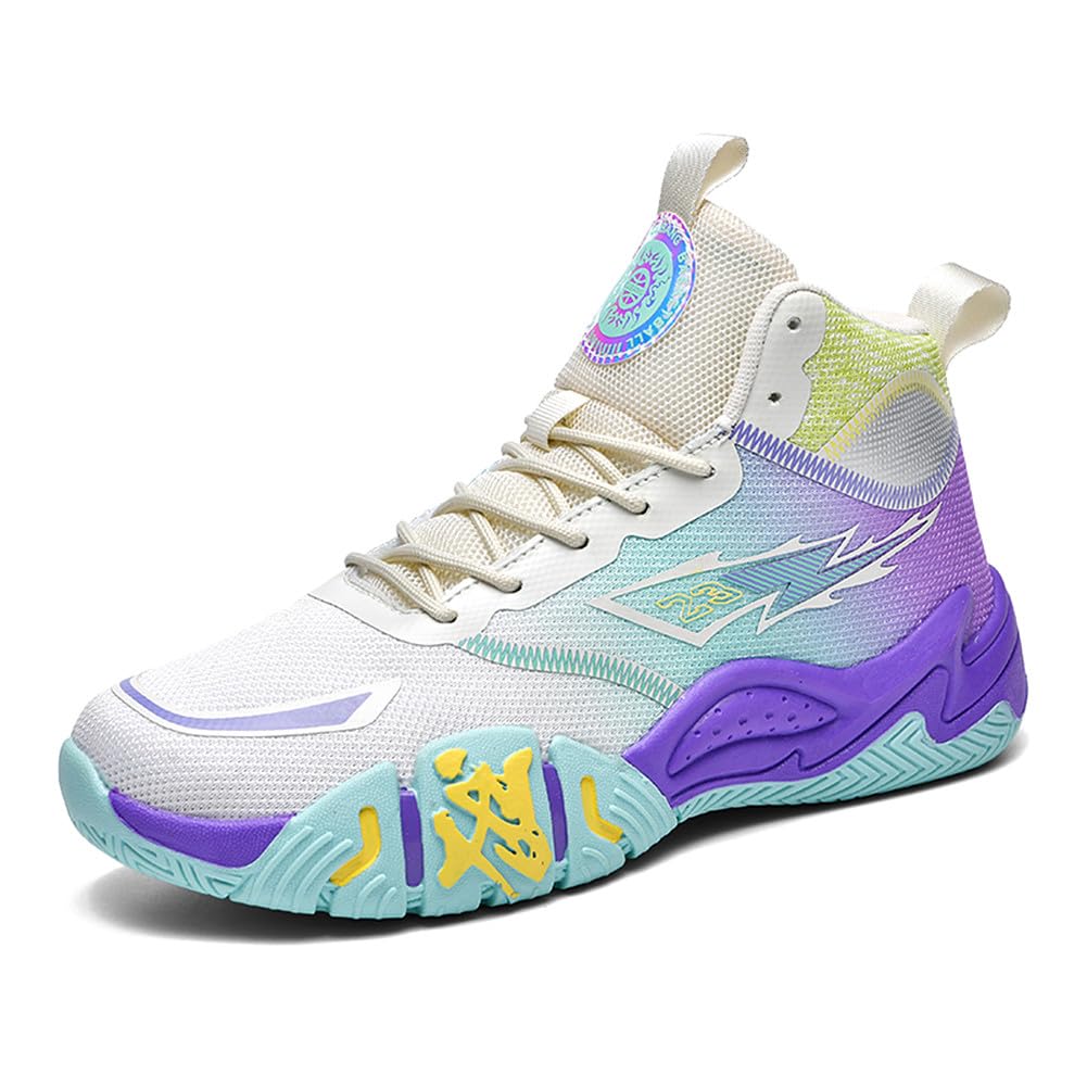 YAXE Unisex High Top Sneakers - Fashion Running Tennis Basketball Shoes for Men & Women - Perfect for Sports, Workouts, and Casual Wear