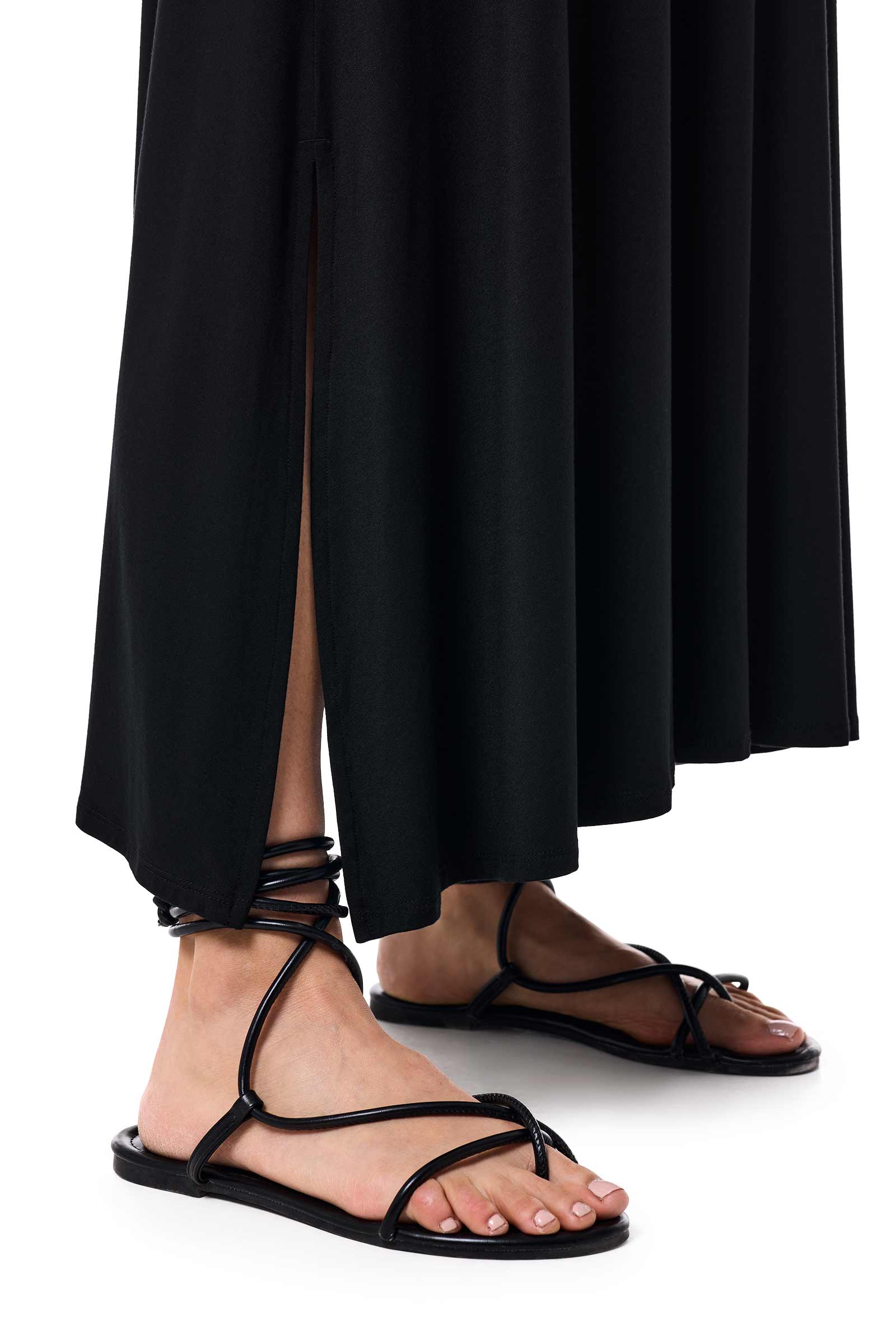 Women's Fabyan Maxi Skirt - Black | Flowy Long Skirt for Summer, Beach, and Casual Outfits